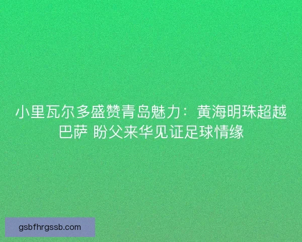 小里瓦尔多盛赞青岛魅力：黄海明珠超越巴萨 盼父来华见证足球情缘